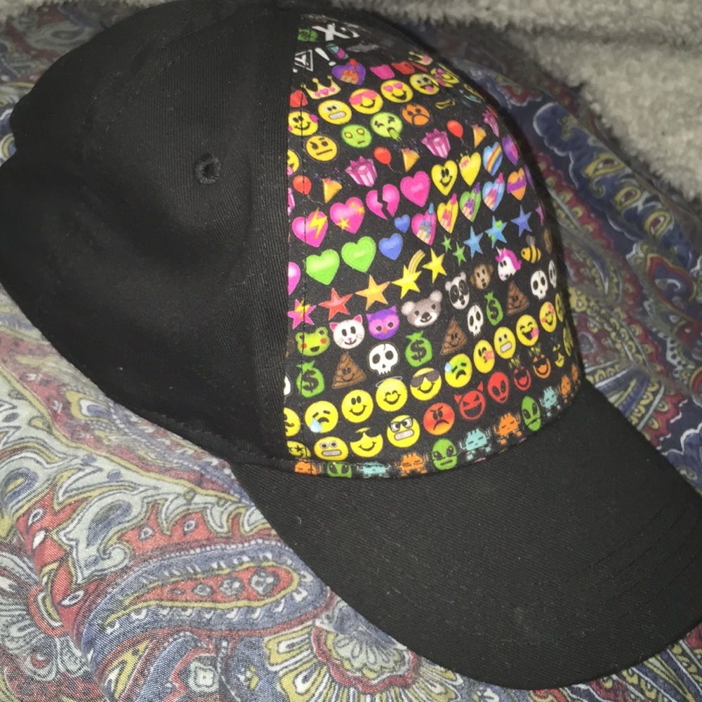 Colorful emoji hat